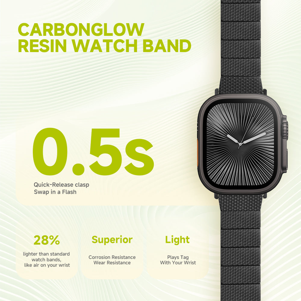 Terra - CarbonGlow Resin Watch Strap