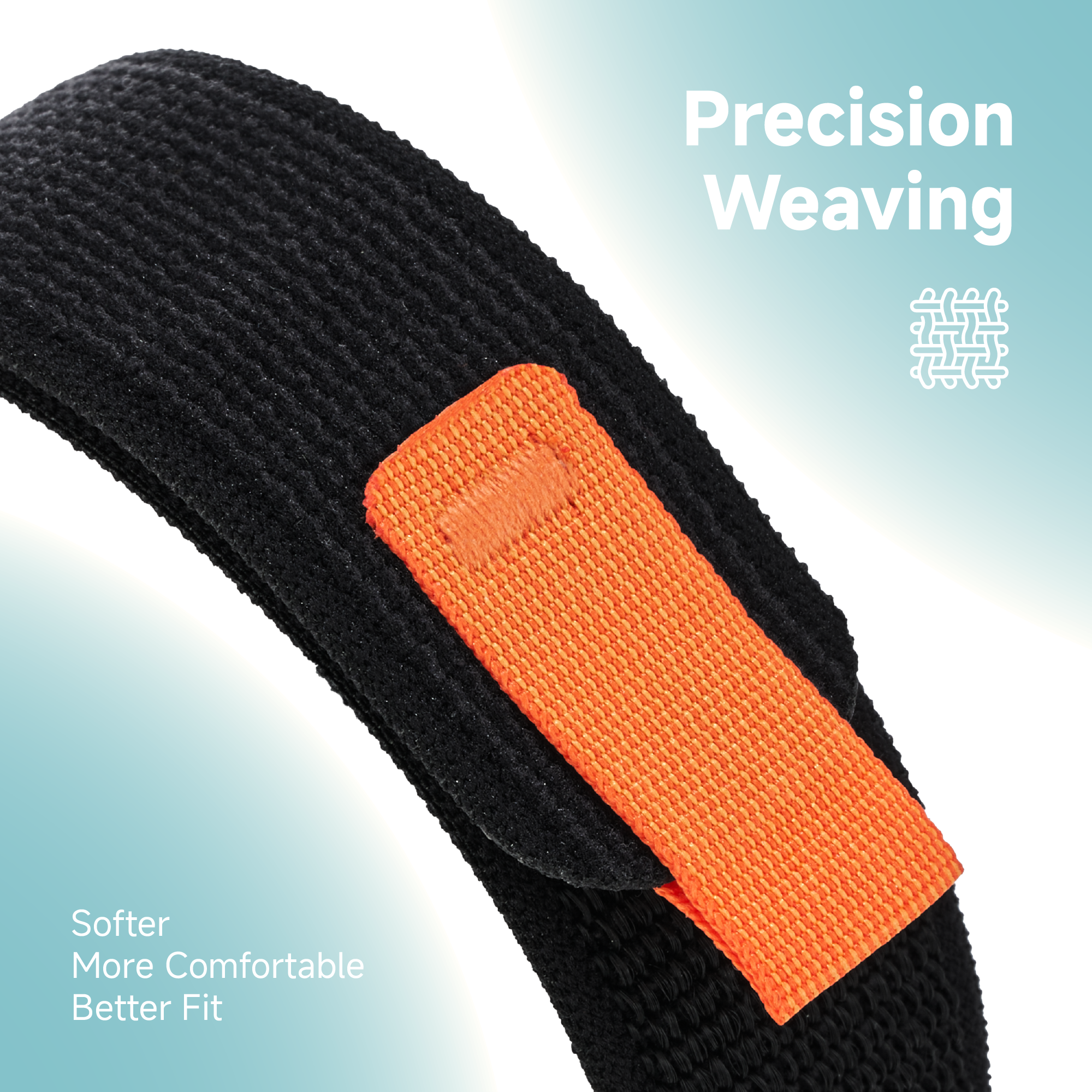 Breeze - Metallic Style Woven Velcro Strap