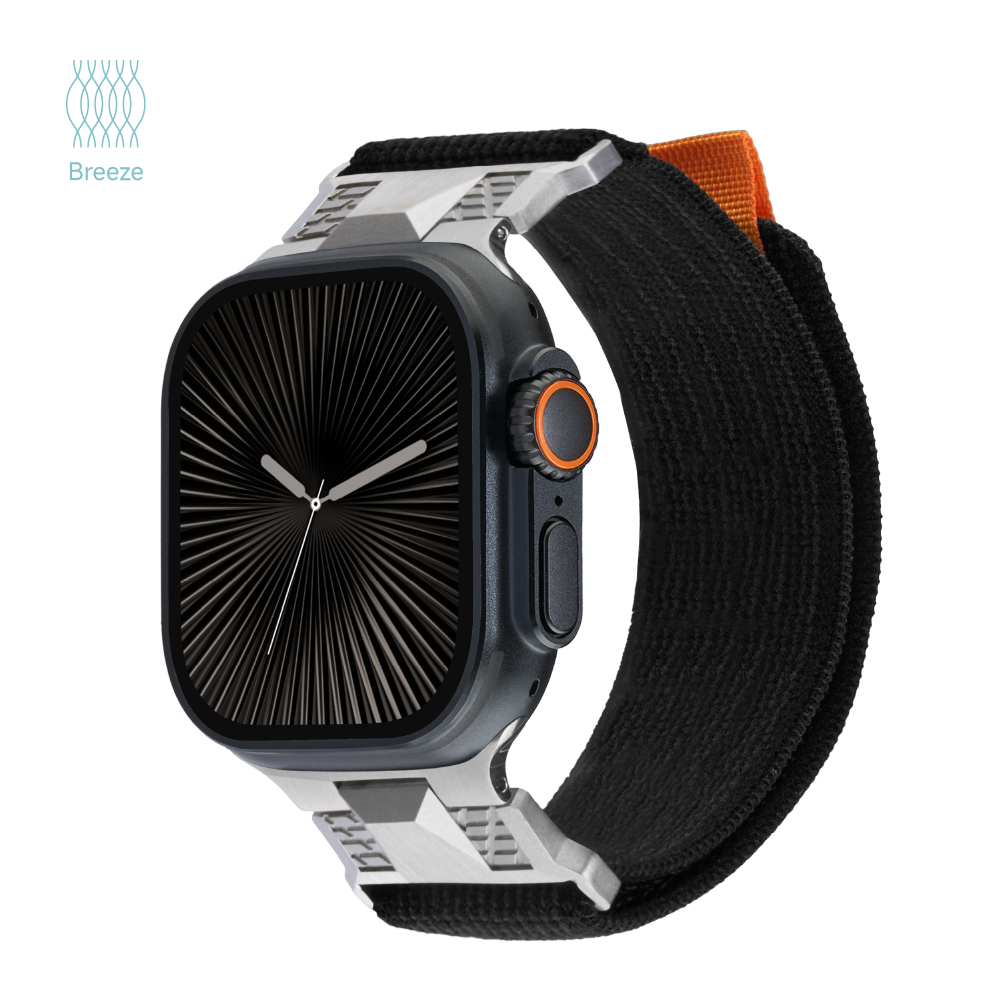 Breeze - Metallic Style Woven Velcro Strap