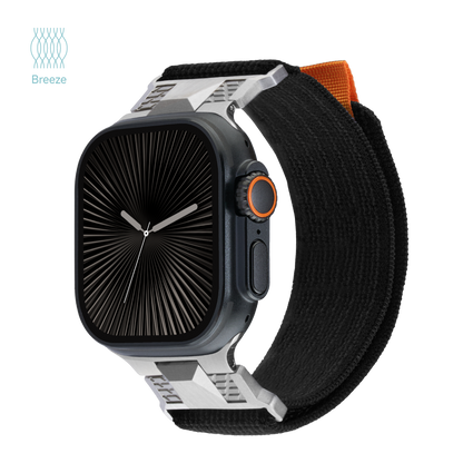 Breeze - Metallic Style Woven Velcro Strap