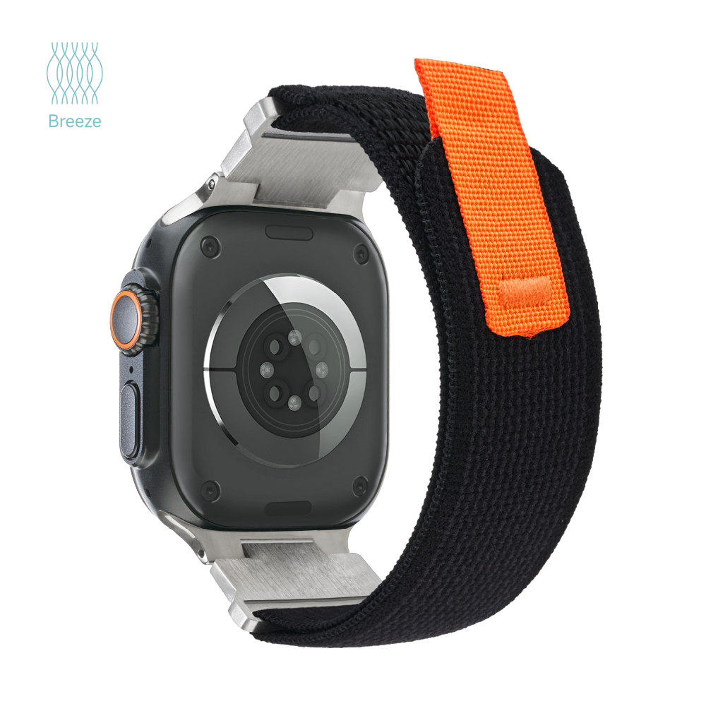 Breeze - Metallic Style Woven Velcro Strap
