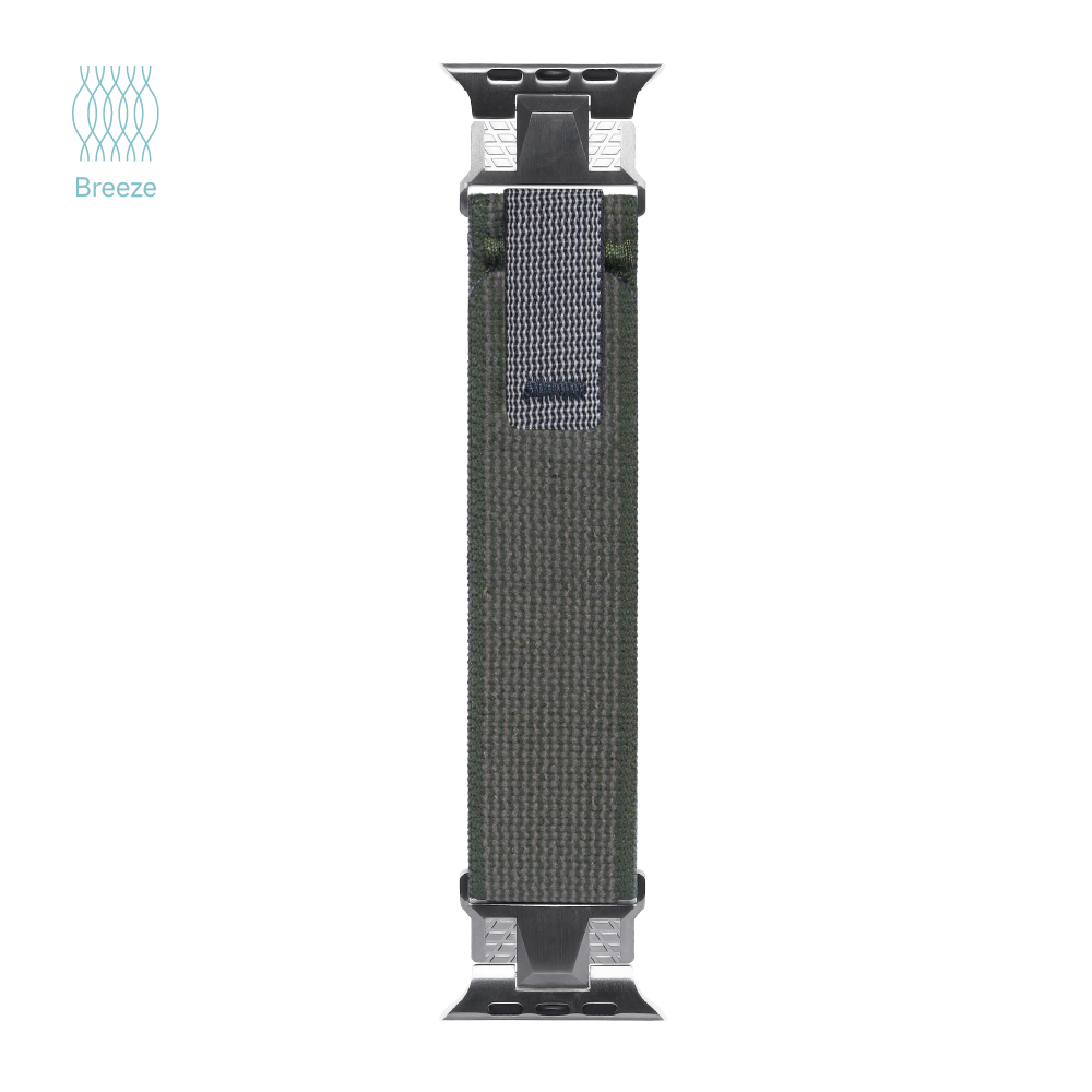 Breeze - Metallic Style Woven Velcro Strap