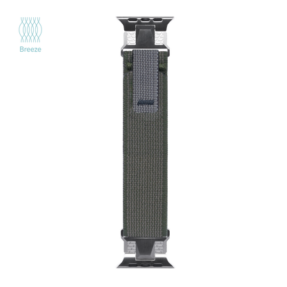 Breeze - Metallic Style Woven Velcro Strap