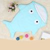 Picture of LEMONDA Shark Bites Baby Sleeping Bag Newborn Sacks Swaddling Blanket - Blue