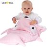 Picture of LEMONDA Shark Bites Baby Sleeping Bag Newborn Sacks Swaddling Blanket - Rose